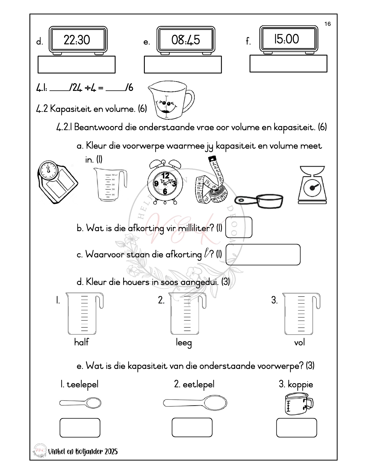 Graad 3 Wiskunde Formele Assesserings Taak - Kwartaal 3 2025 - Image 6