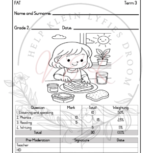 Grade 2 English First Additional Language Formal Assessment Task - Term 3 2025