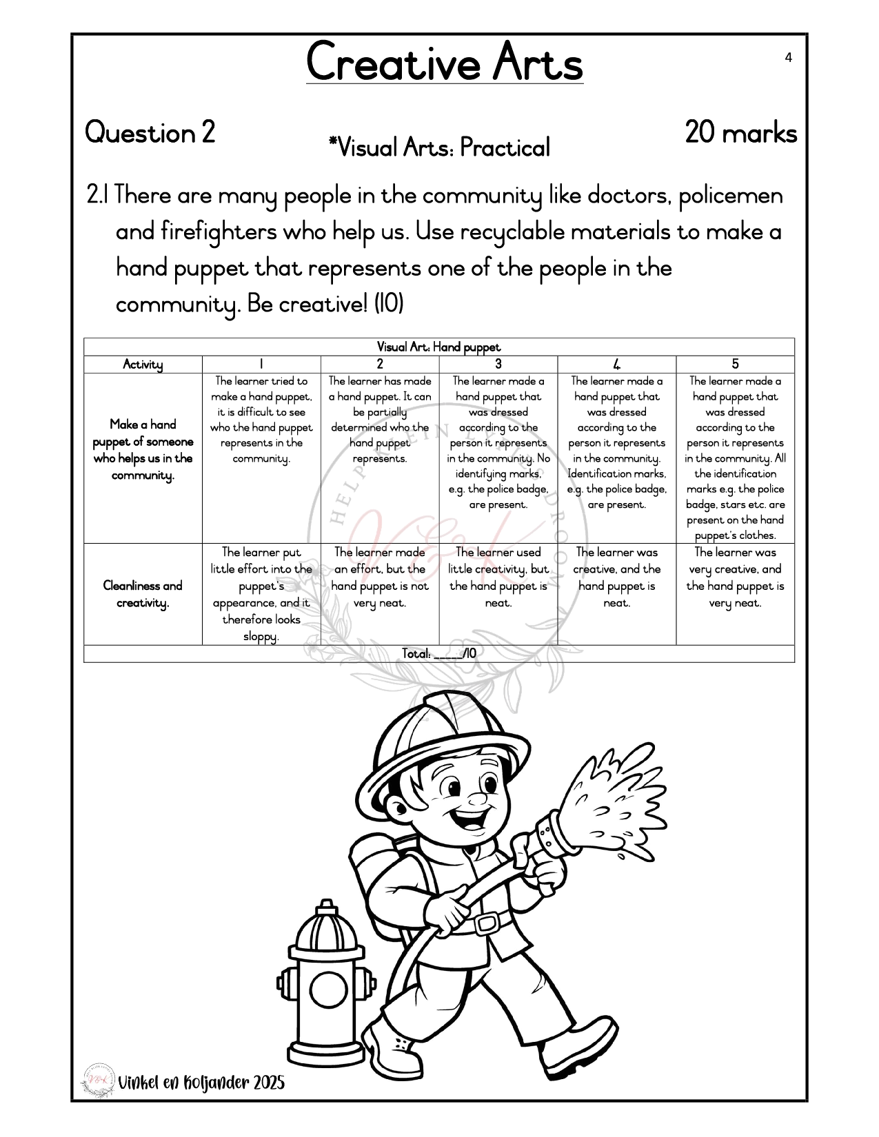 Grade 2 Life Skills Formal Assessment Task - Term 3 2025 - Image 3