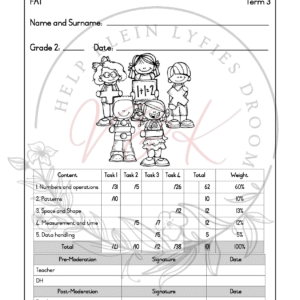 Grade 2 Mathematics Formal Assessment Task - Term 3 2025