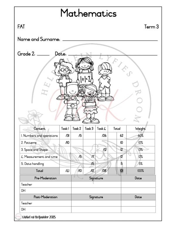 Grade 2 Mathematics Formal Assessment Task - Term 3 2025