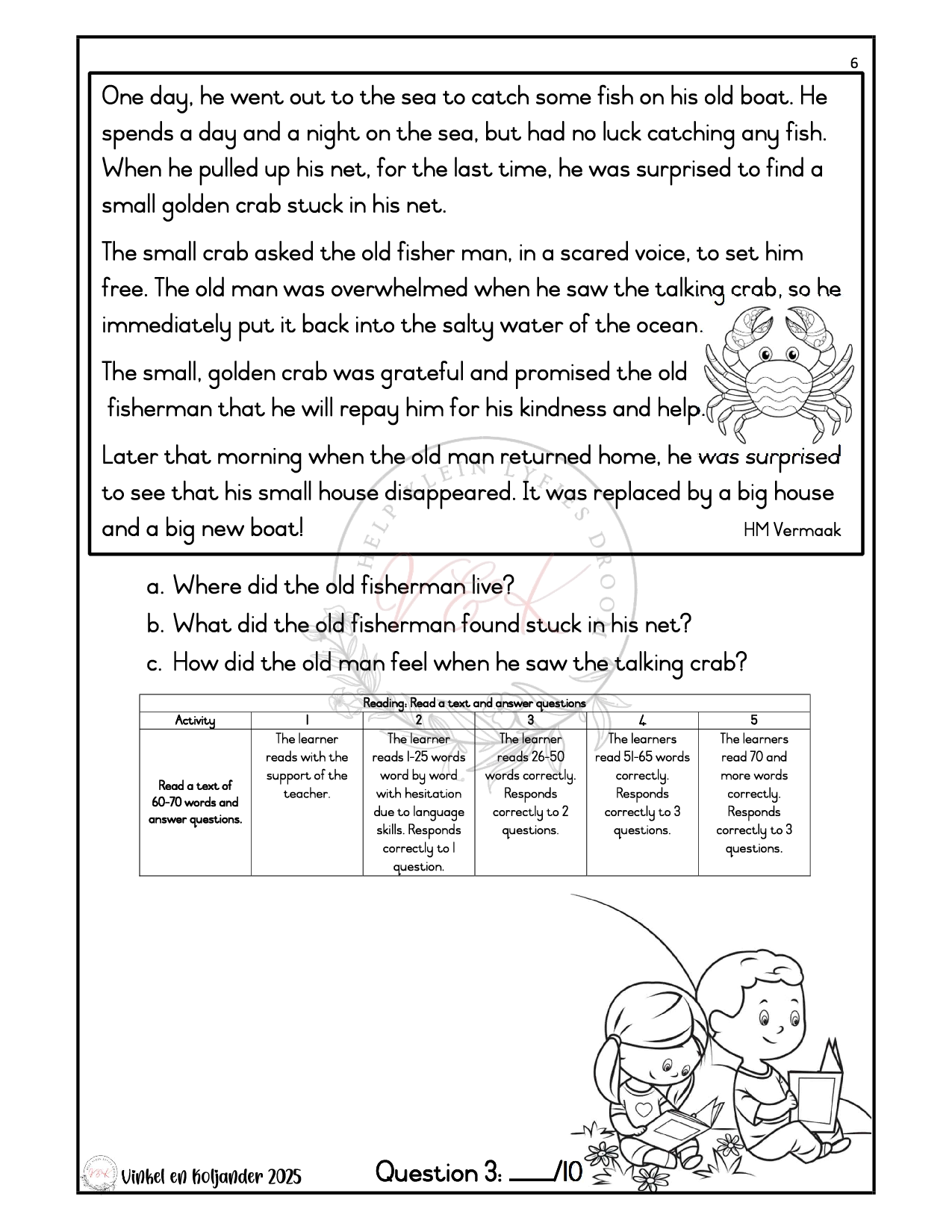 Grade 3 English First Additional Language Formal Assessment Task - Term 3 2025 - Image 3