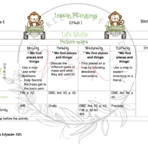 Grade 1 Life Skills Lesson Planning Package - Term 4