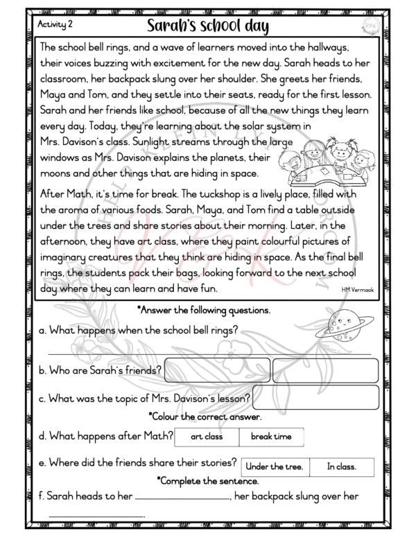 Grade 3 English First Additional Language Lesson Planning Package - Term 4 - Image 5