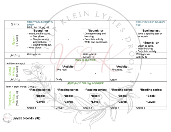 Grade 3 English First Additional Language Lesson Planning Package - Term 4 - Image 2