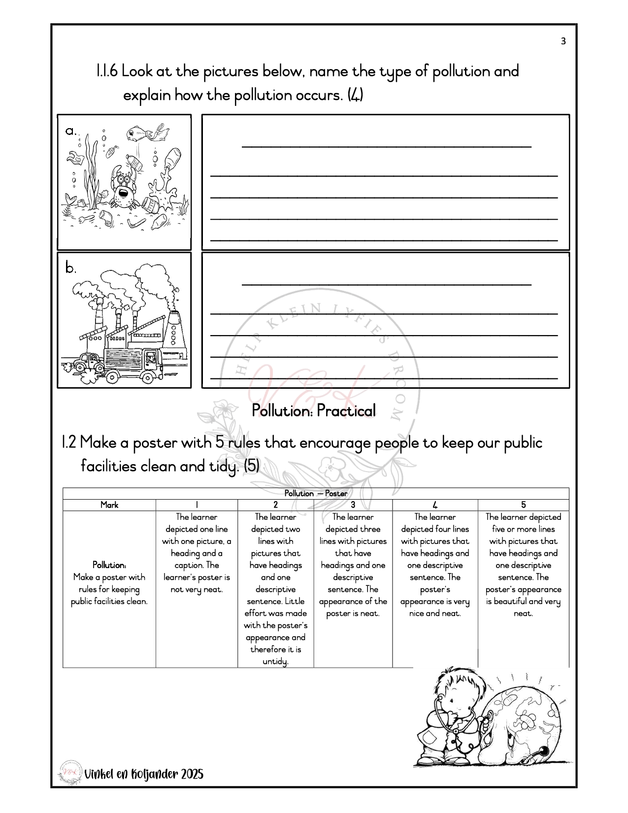 Grade 3 Life Skills Formal Assessment Task - Term 3 2025 - Image 2