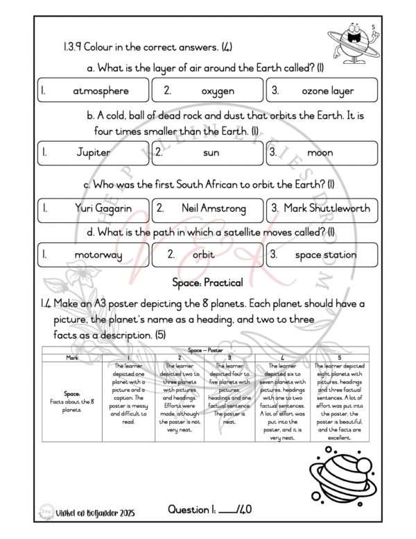 Grade 3 Life Skills Formal Assessment Task - Term 3 2025 - Image 3
