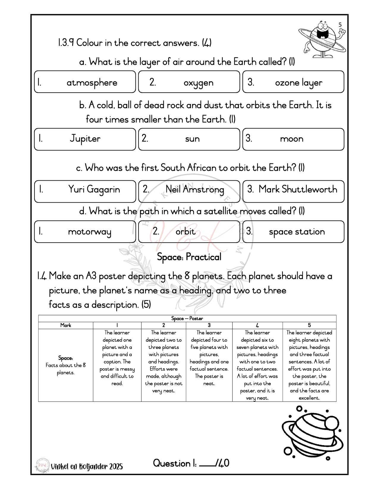 Grade 3 Life Skills Formal Assessment Task - Term 3 2025 - Image 3