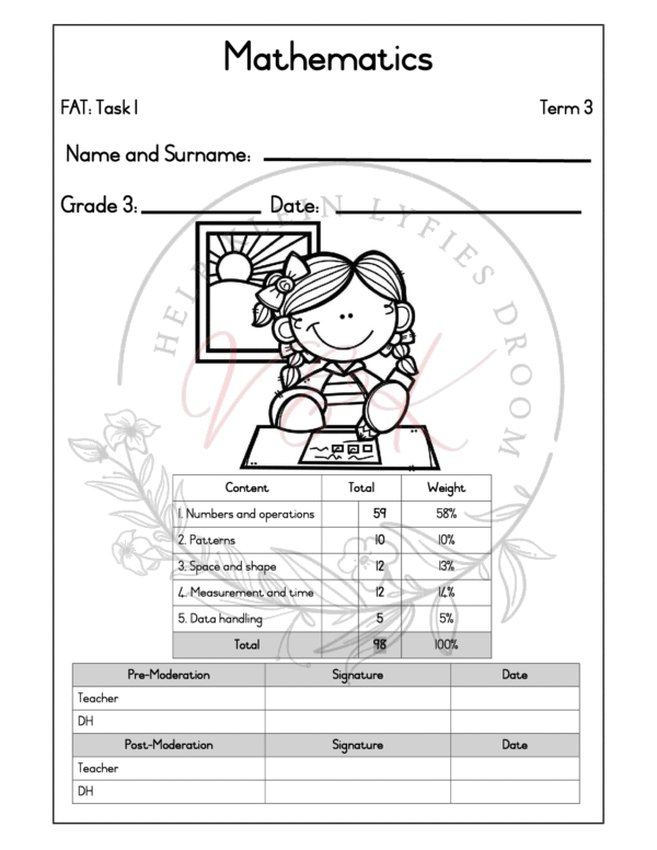 Grade 3 Mathematics Formal Assessment Task - Term 3 2025