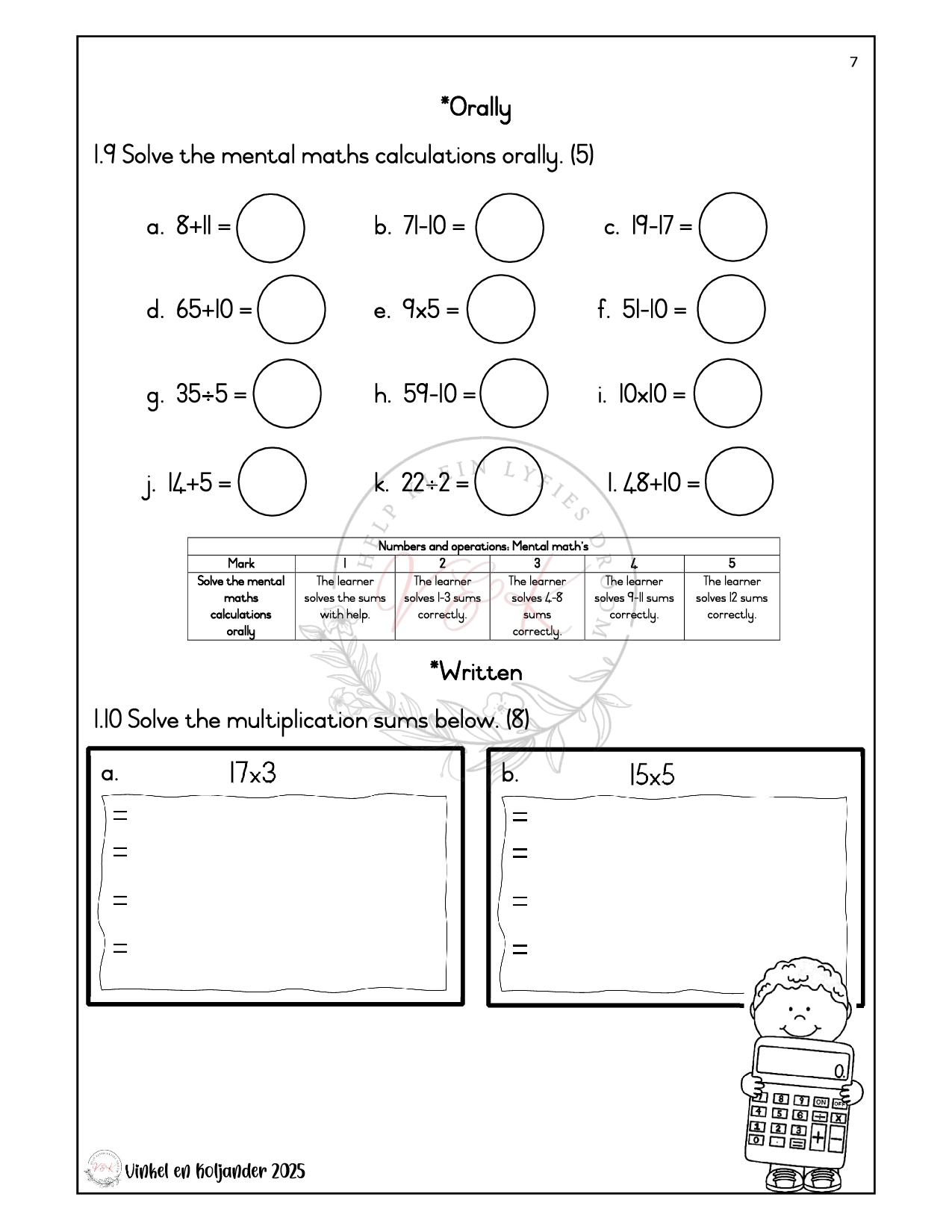 Grade 3 Mathematics Formal Assessment Task - Term 3 2025 - Image 3