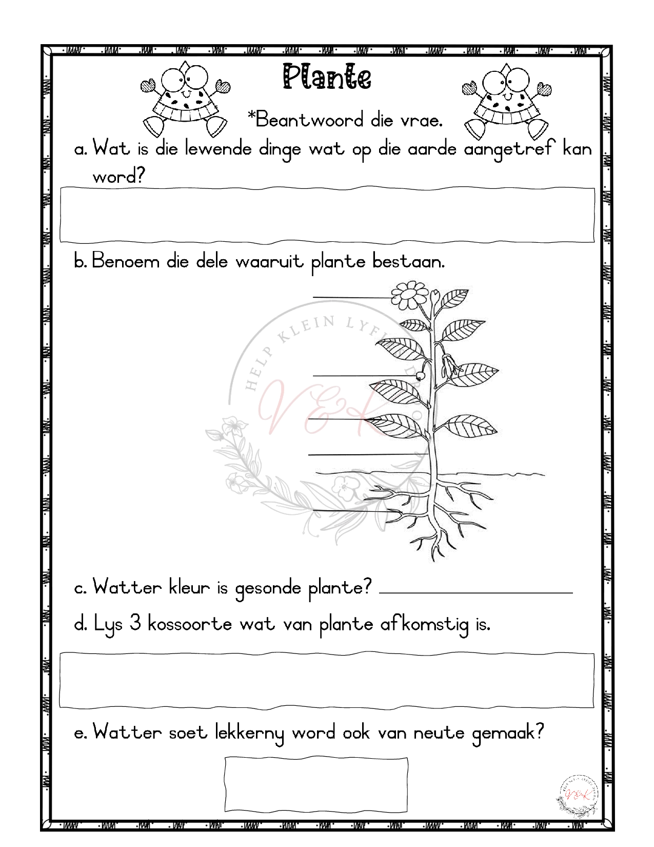 Graad 3 Lewensvaardigheid Lesbeplanning en Aktiwiteite - Kwartaal 4 2023 - Image 4