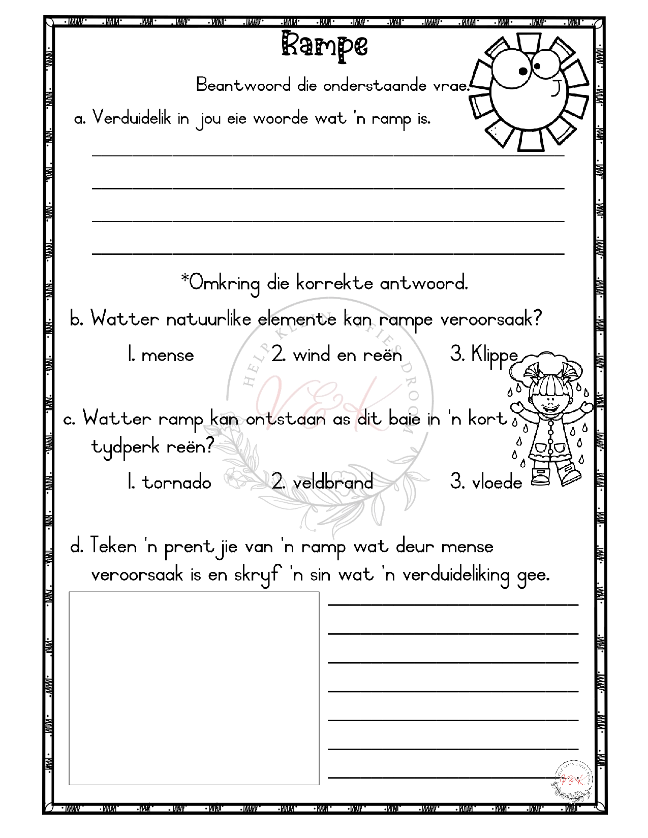 Graad 3 Lewensvaardigheid Lesbeplanning en Aktiwiteite - Kwartaal 4 2023 - Image 5