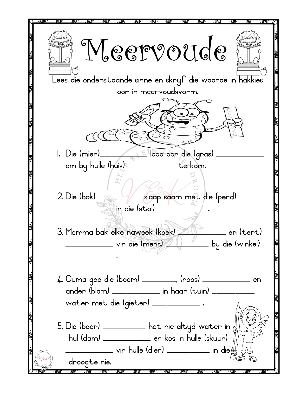 Graad 3 Afrikaans Huistaal Lesbeplanning en Aktiwiteite - Kwartaal 4 2023 - Image 6