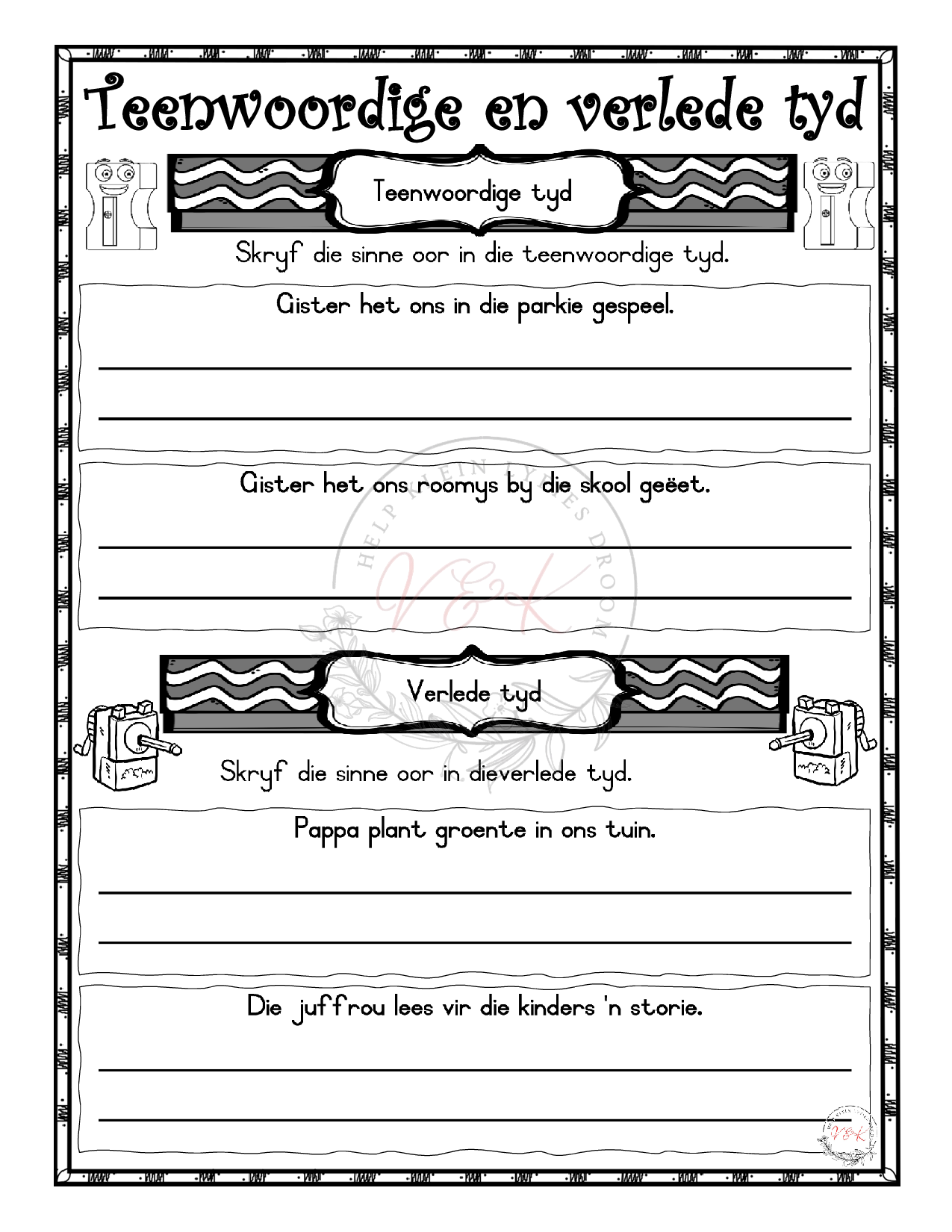 Graad 3 Afrikaans Huistaal Lesbeplanning en Aktiwiteite - Kwartaal 4 2023 - Image 8