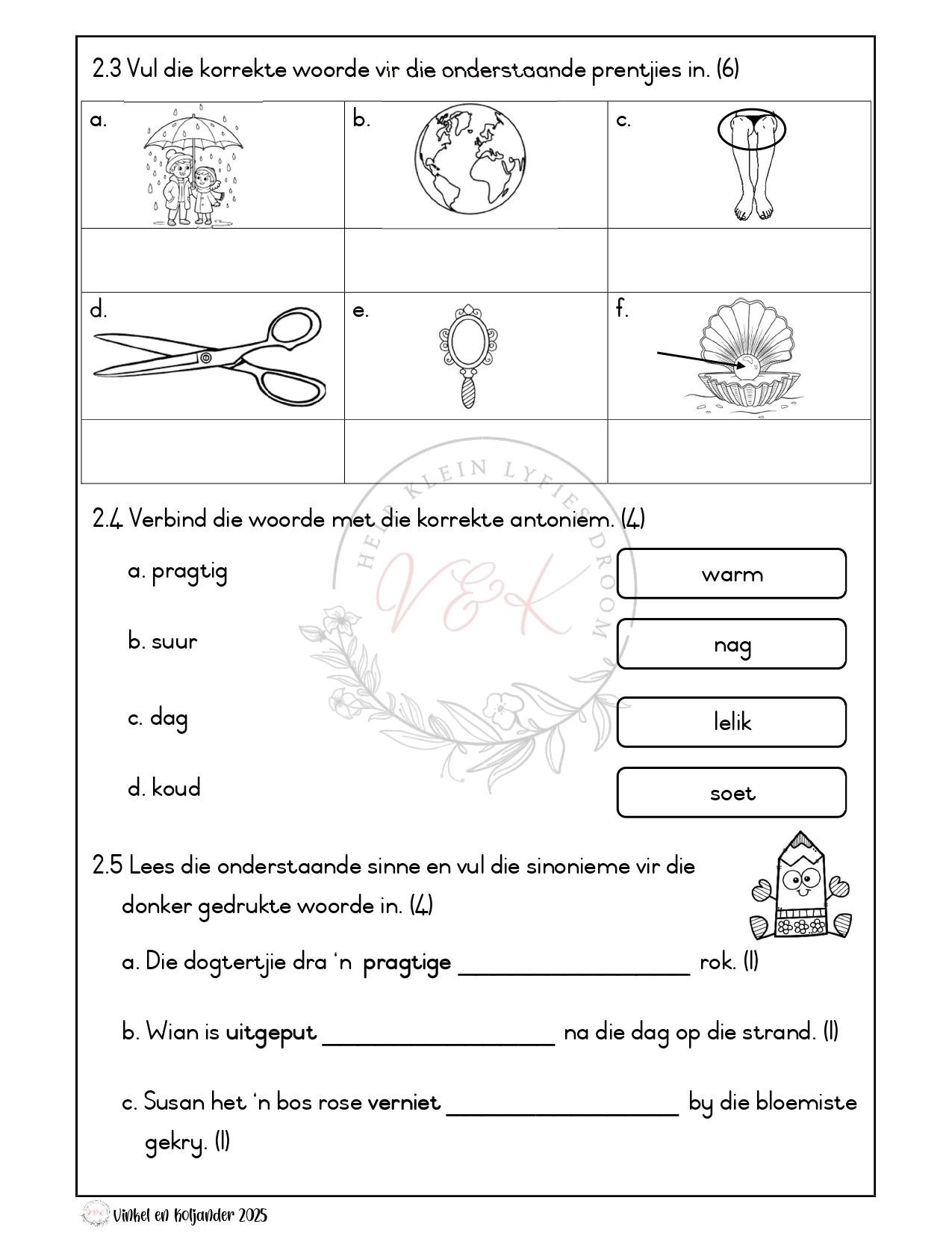 Graad 3 Afrikaans Huistaal Formele Assesserings Taak - Kwartaal 4 2025 - Image 2