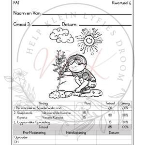 Graad 3 Lewensvaardigheid Formele Assesserings Taak - Kwartaal 4 2025