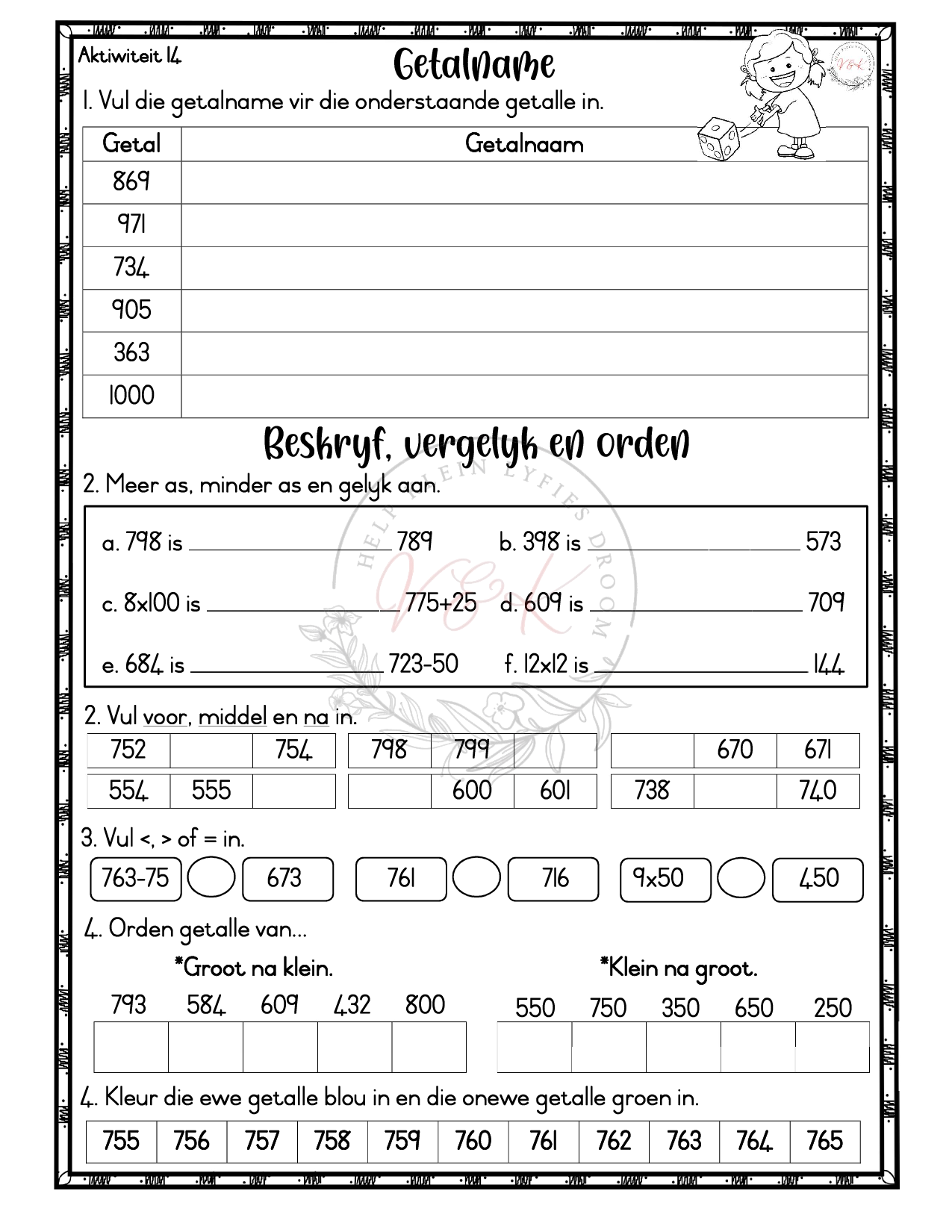 Graad 3 Wiskunde Aktiwiteitsboek - Kwartaal 4 2025 - Image 3