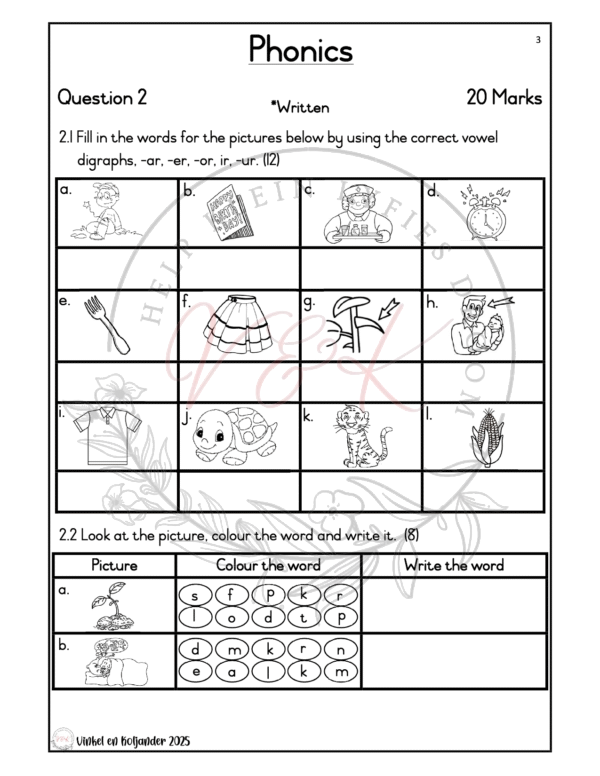 Grade 3 English First Additional Language Formal Assessment Task - Term 4 2025 - Image 2