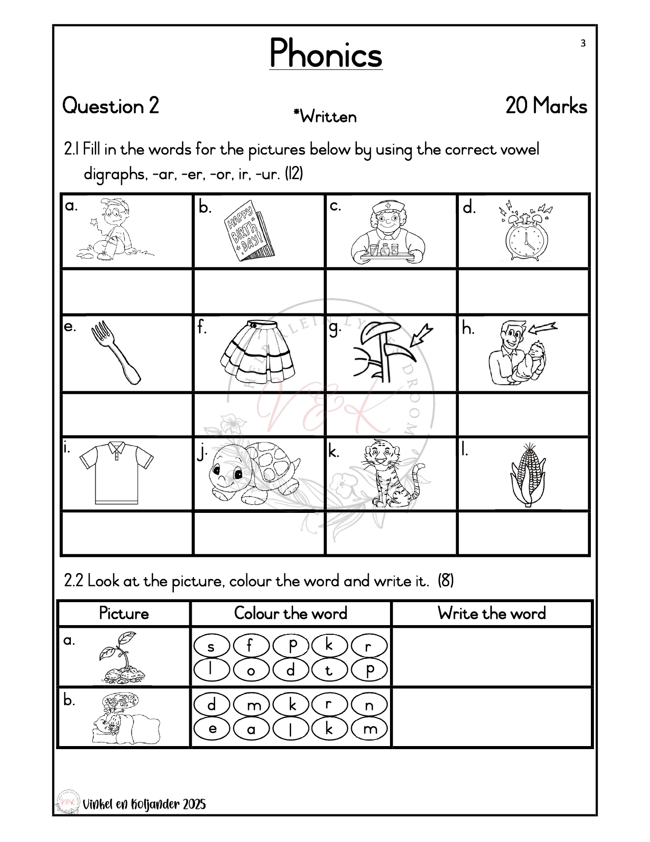 Grade 3 English First Additional Language Formal Assessment Task - Term 4 2025 - Image 2