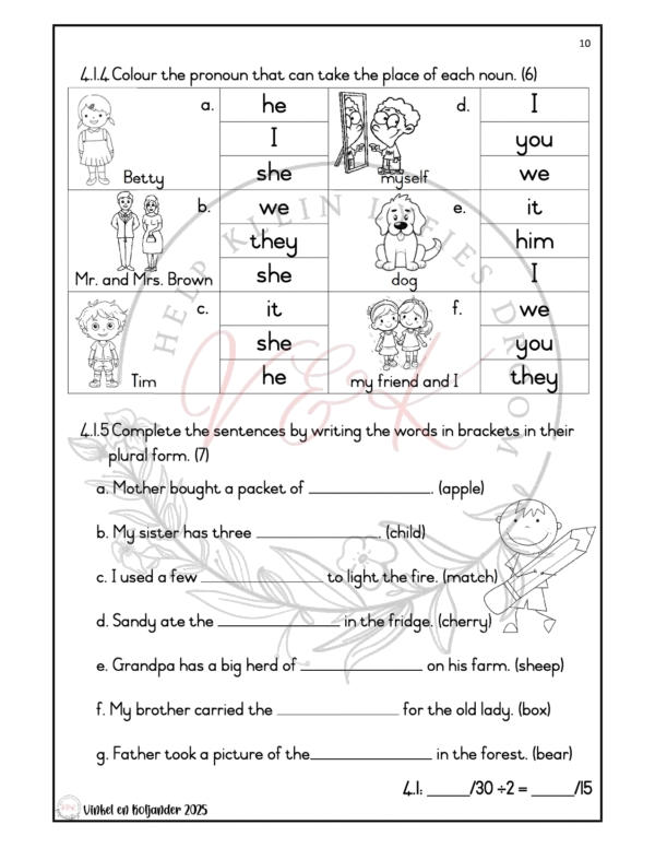 Grade 3 English First Additional Language Formal Assessment Task - Term 4 2025 - Image 3