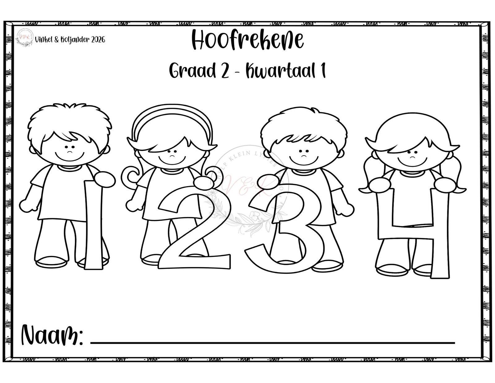 Graad 2 Hoofrekene - Kwartaal 1 2026