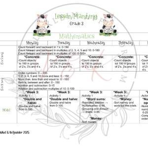 Grade 3 Mathematics Lesson Planning Package - Term 1 2025