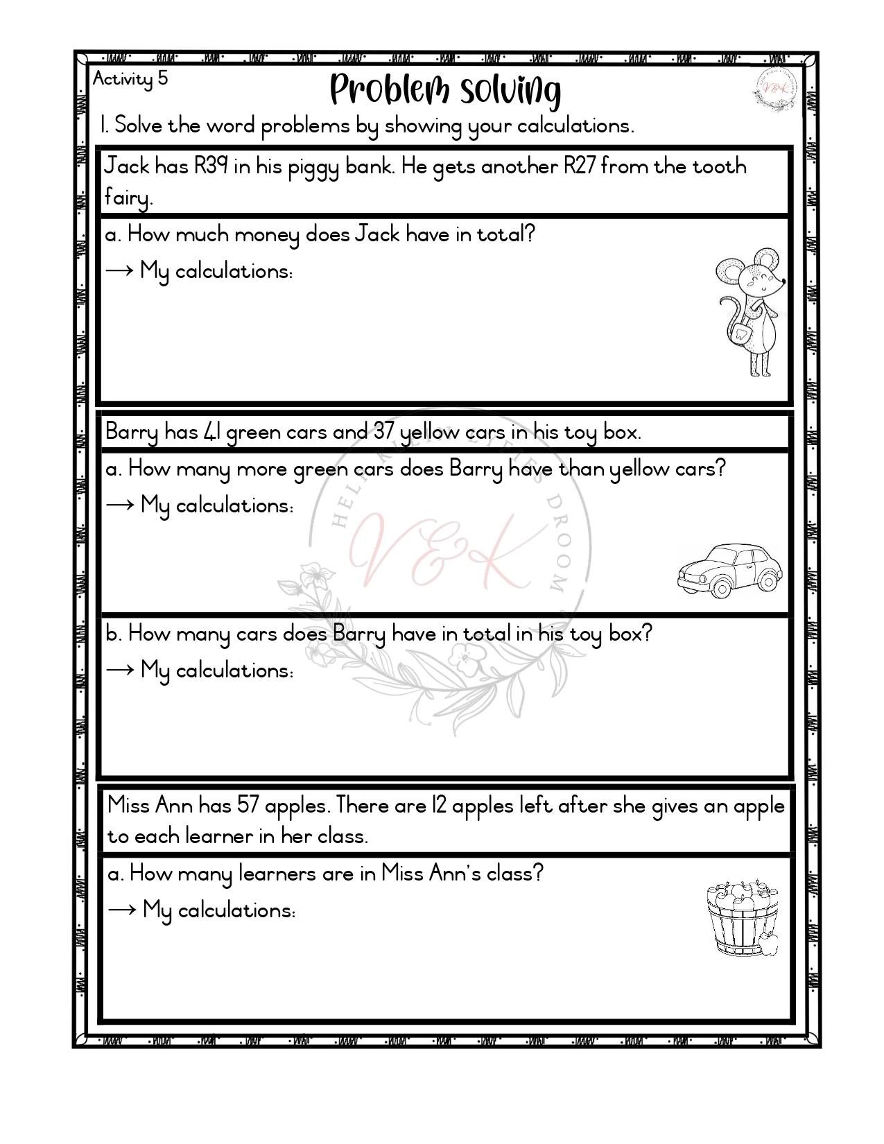 Grade 3 Mathematics Activity Book - Term 1 2025 - Image 3