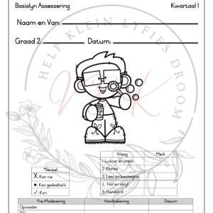 Graad 2 Afrikaans Basislyn Assessering - Kwartaal 1 2026