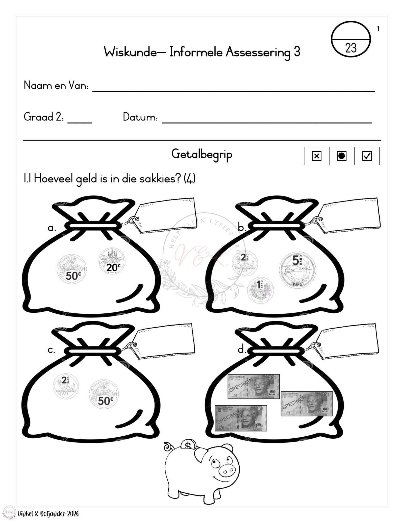 Graad 2 Wiskunde Lesbeplanning Pakket - Kwartaal 1 2026 - Image 7