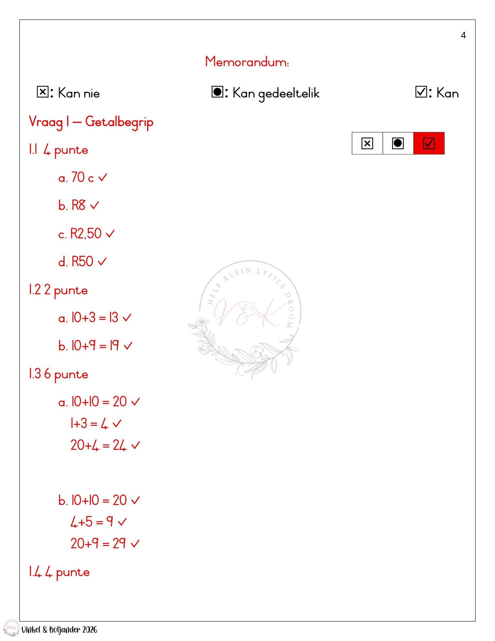 Graad 2 Wiskunde Lesbeplanning Pakket - Kwartaal 1 2026 - Image 10