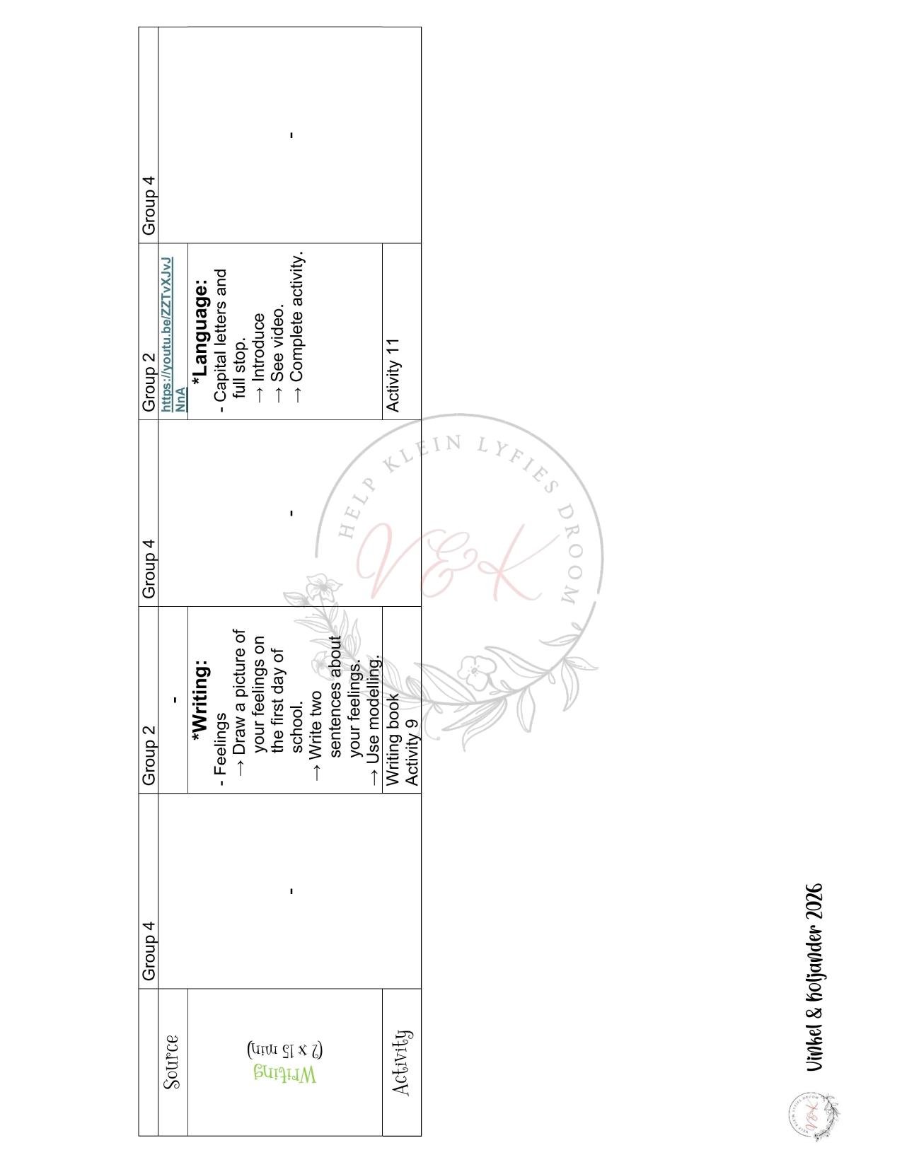 Grade 2 English First Additional Language Lesson Planning Package - Term 1 2026 - Image 3
