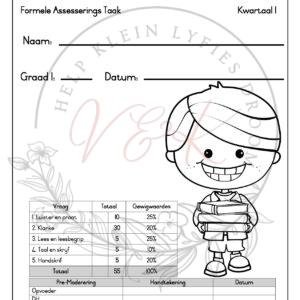 Graad 1 Afrikaans Huistaal Formele Assesserings Taak - Kwartaal 1 2026