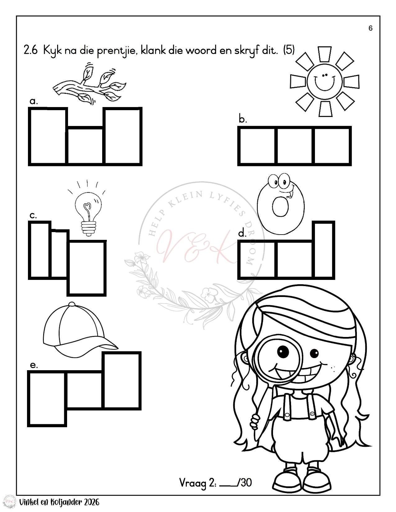 Graad 1 Formele Assesserings Take Pakket - Kwartaal 1 2026 - Image 5