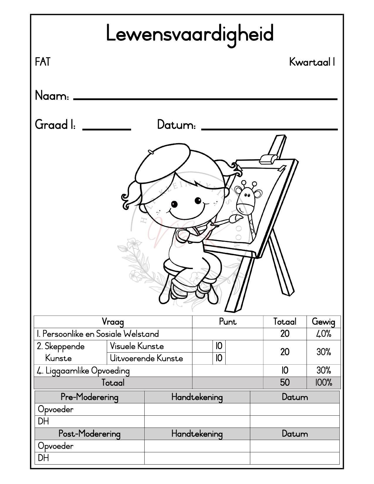 Graad 1 Formele Assesserings Take Pakket - Kwartaal 1 2026 - Image 7