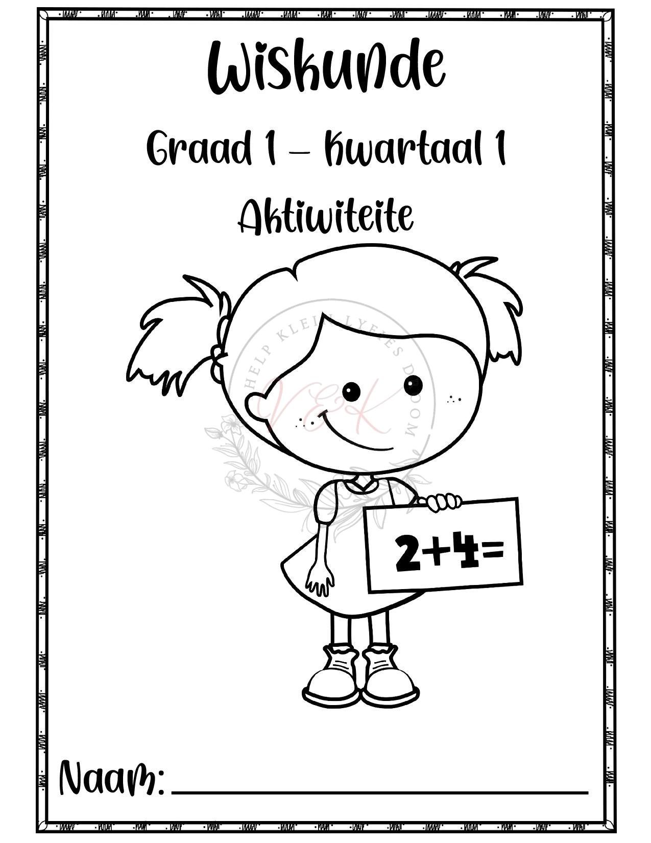 Graad 1 Wiskunde Aktiwiteitsboek - Kwartaal 1 2026