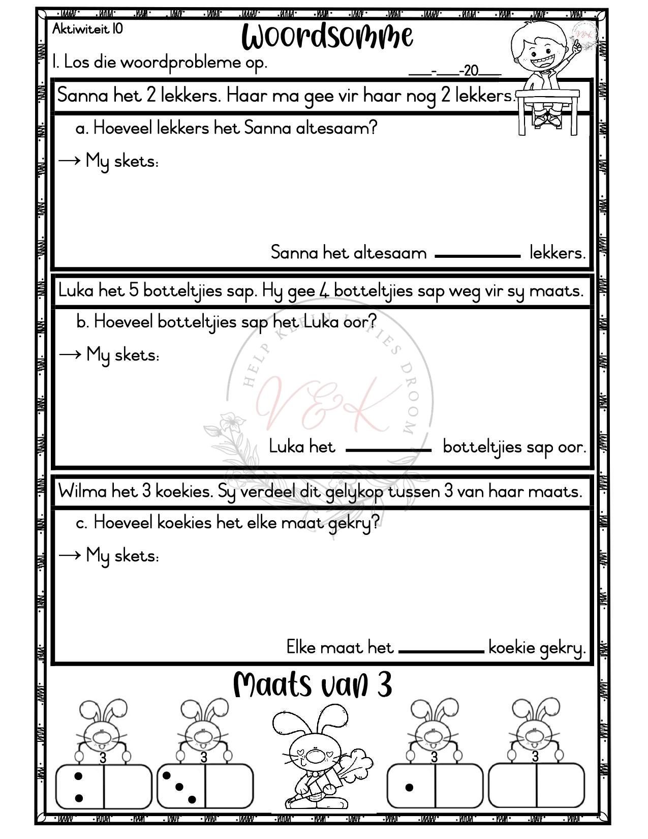 Graad 1 Wiskunde Aktiwiteitsboek - Kwartaal 1 2026 - Image 3