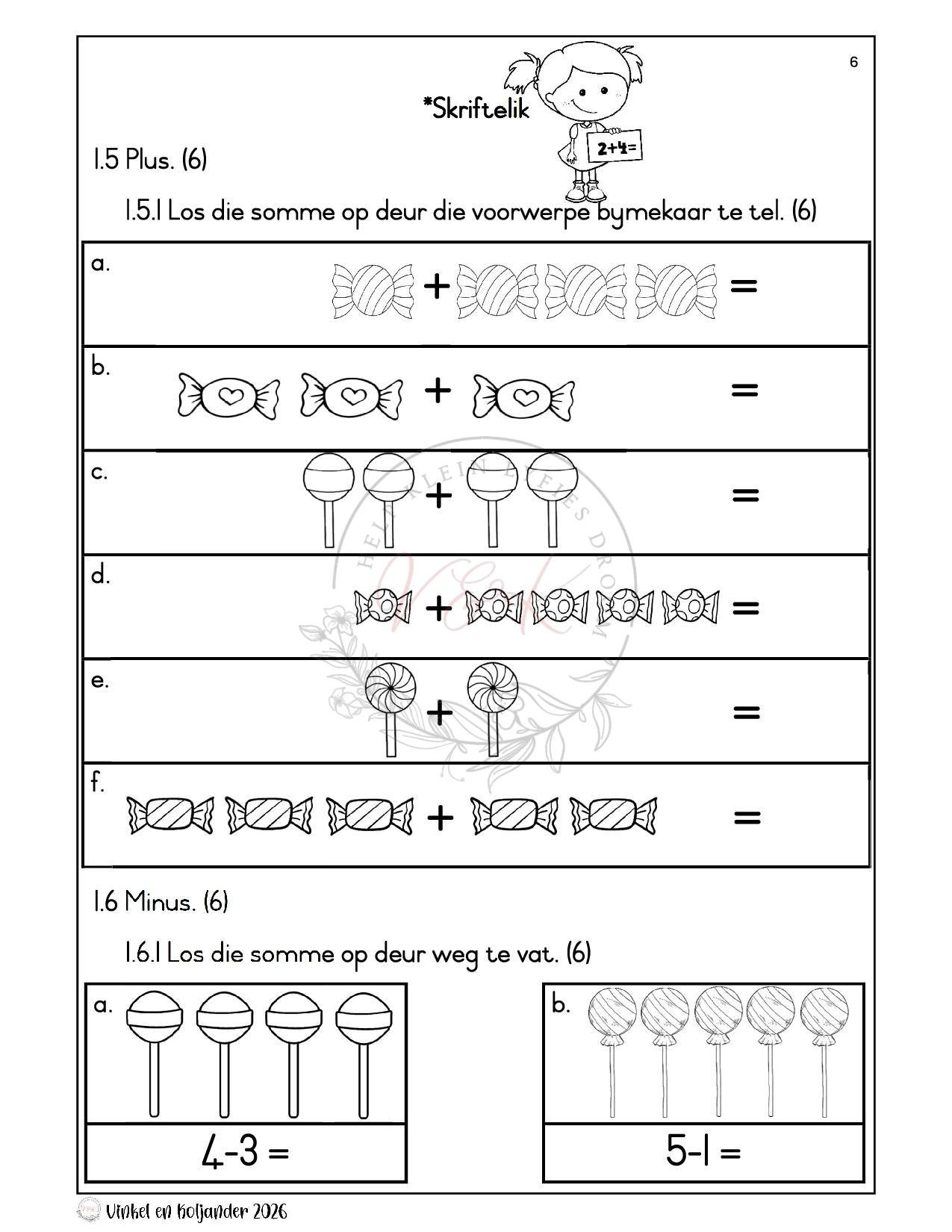 Graad 1 Wiskunde Formele Assesserings Taak - Kwartaal 1 2026 - Image 3