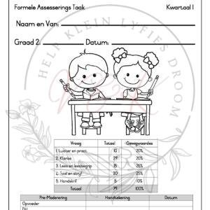 Graad 2 Afrikaans Huistaal Formele Assesserings Taak - Kwartaal 1 2026