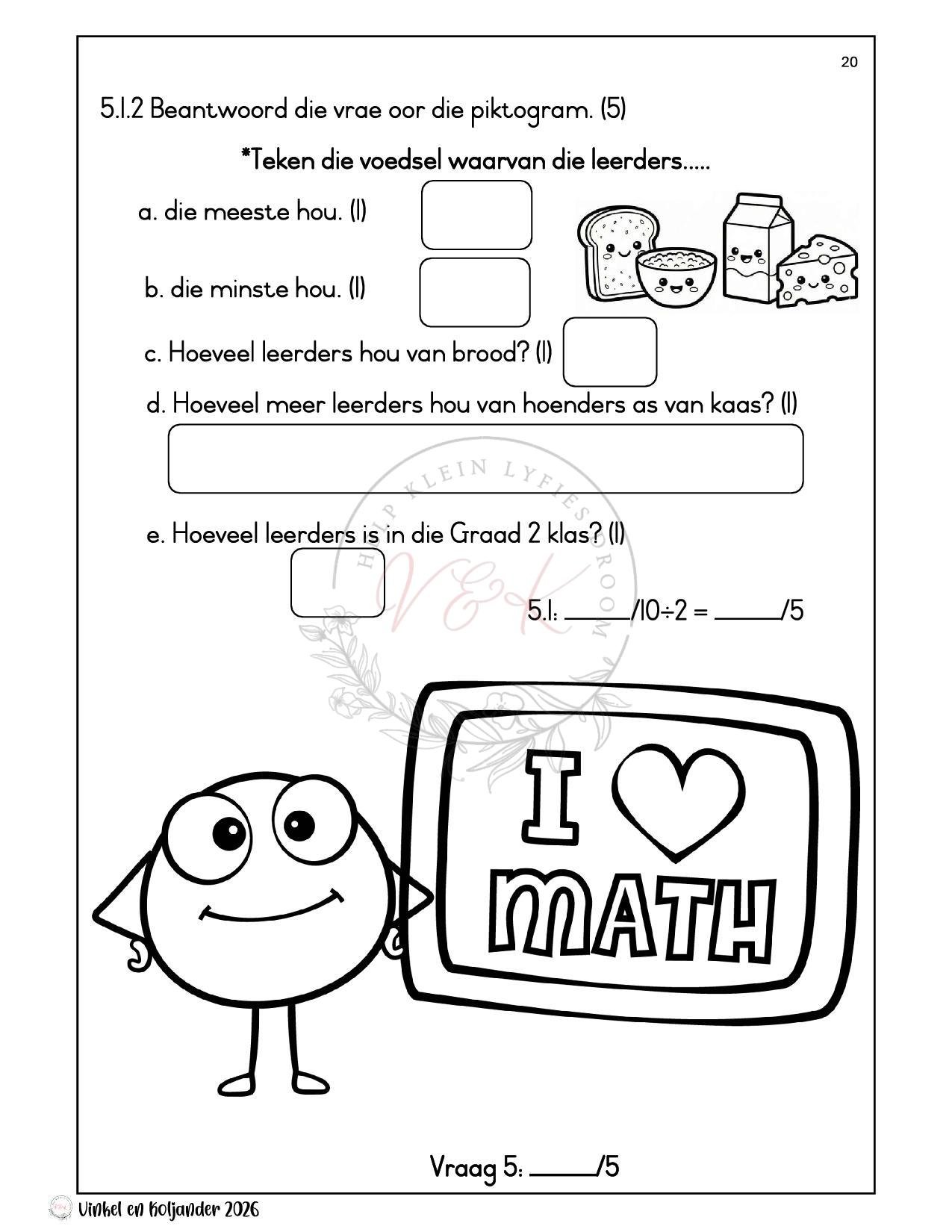 Graad 2 Wiskunde Formele Assesserings Taak - Kwartaal 1 2026 - Image 6
