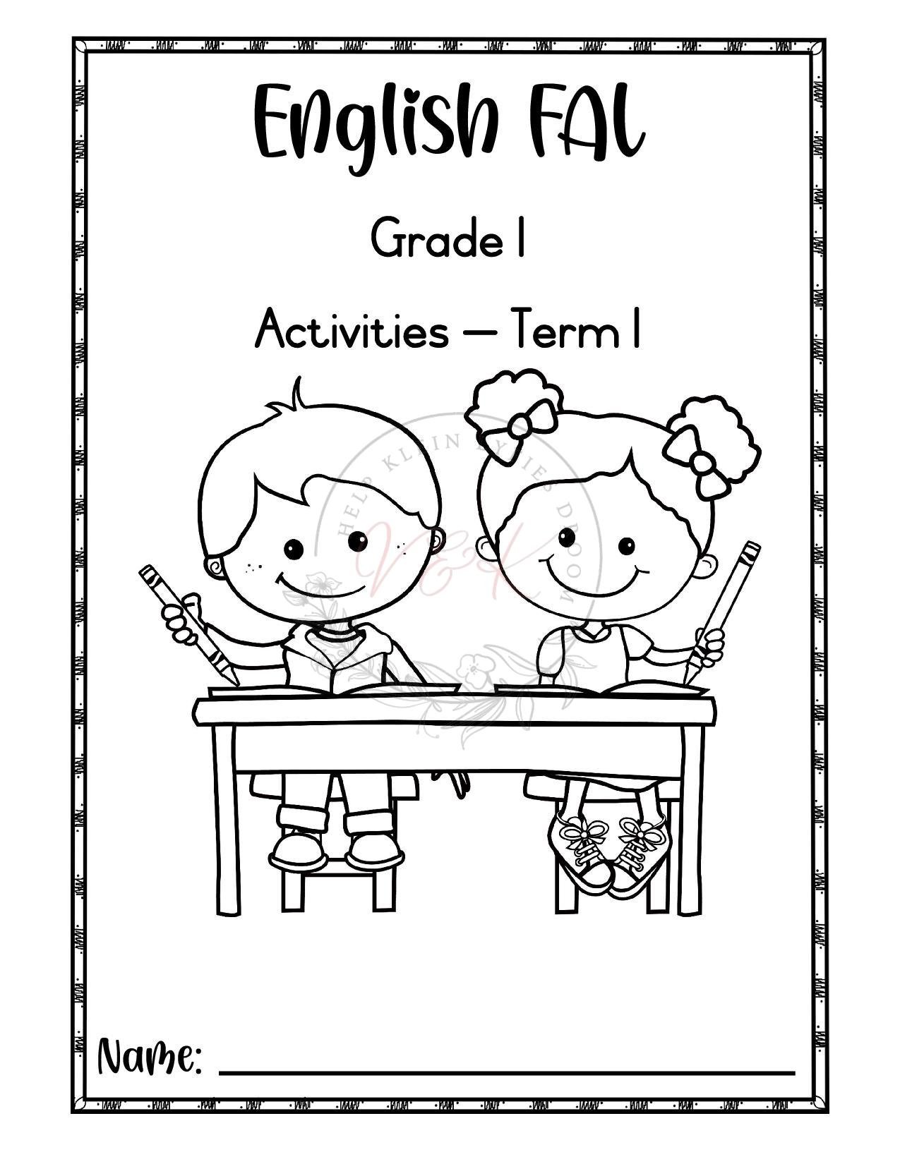 Grade 1 English First Additional Activity book - Term 1 2026