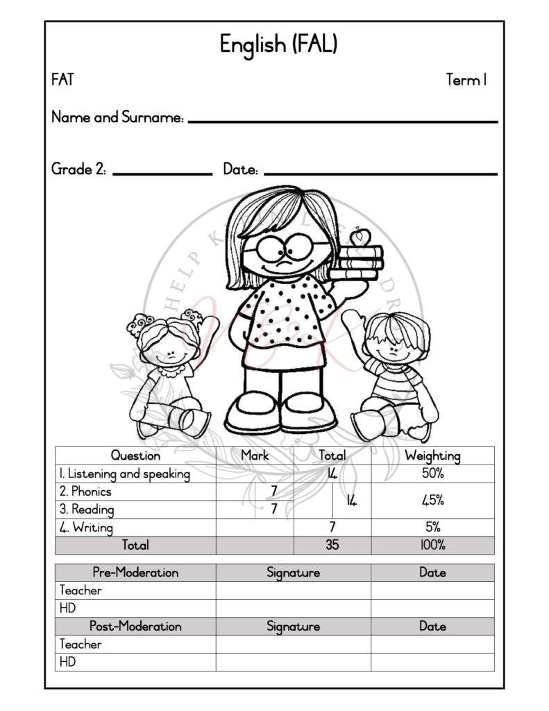 Grade 2 English Formal Assessment Task - Term 1 2026