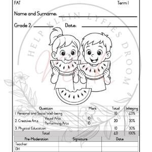 Grade 2 Life Skills Formal Assessment Task - Term 1 2026