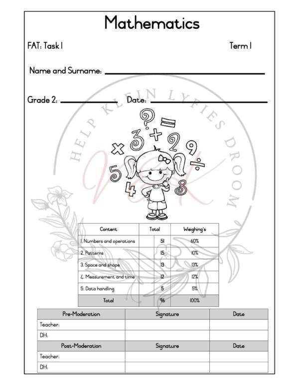 Grade 2 Mathematics Formal Assessment Task - Term 1 2026