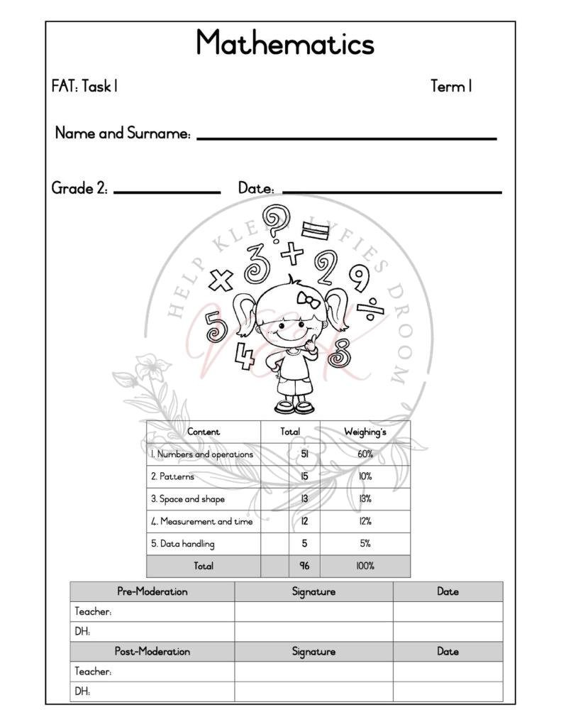 Grade 2 Mathematics Formal Assessment Task - Term 1 2026