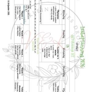 Graad 1 Afrikaans Huistaal Lesbeplannings Pakket - Kwartaal 1 2026