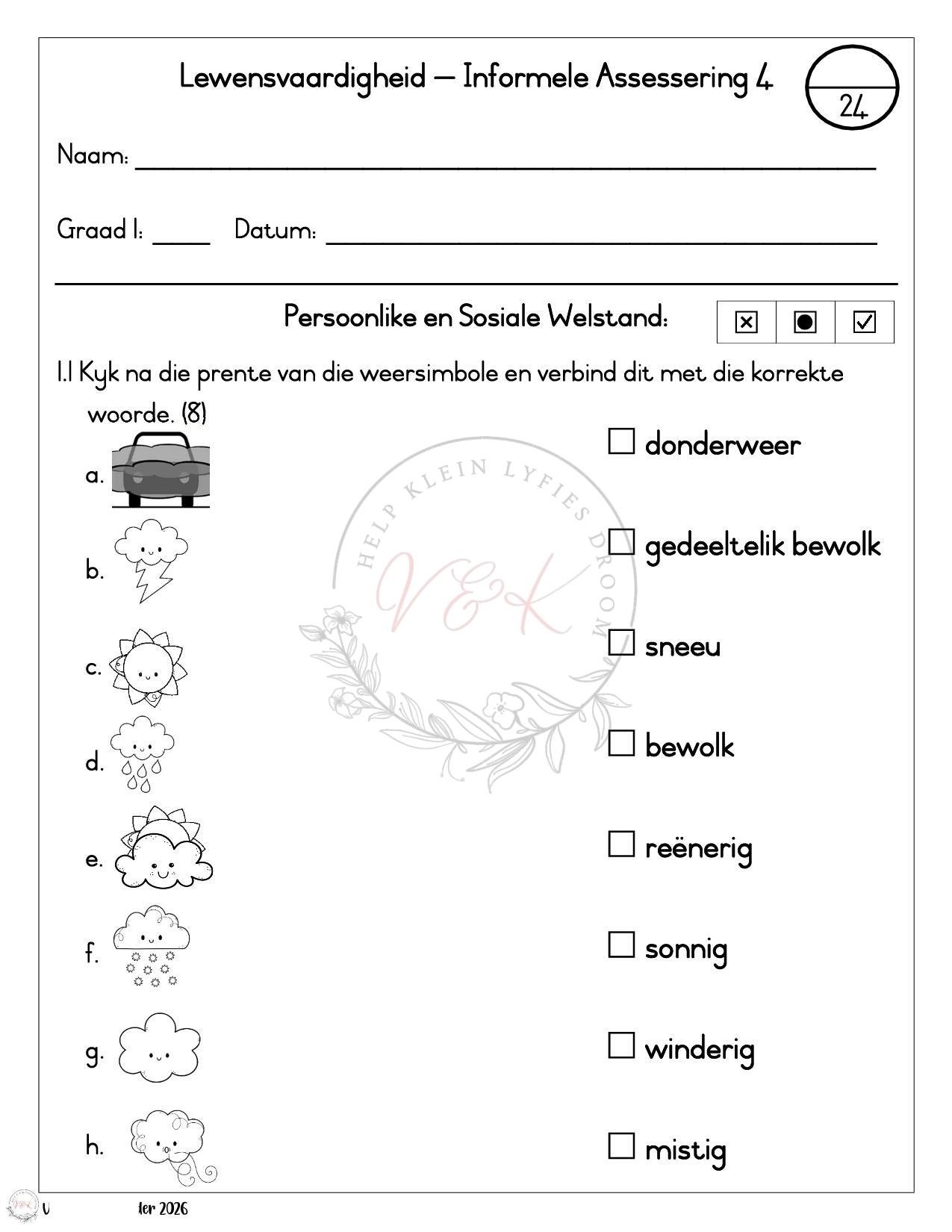 Graad 1 Lewensvaardigheid Lesbeplannings Pakket - Kwartaal 1 2026 - Image 7