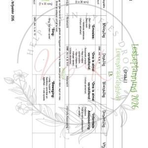 Graad 1 Lewensvaardigheid Lesbeplannings Pakket - Kwartaal 1 2026
