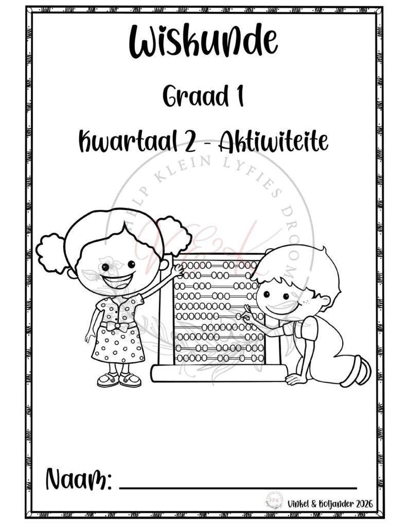 Graad 1 Wiskunde Aktiwiteitsboek - Kwartaal 2 2026