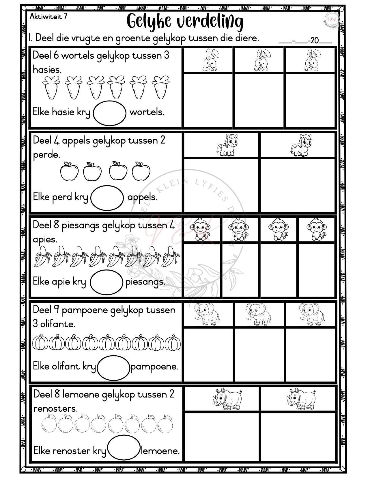 Graad 1 Wiskunde Lesbeplanning Pakket - Kwartaal 2 2026 - Image 6