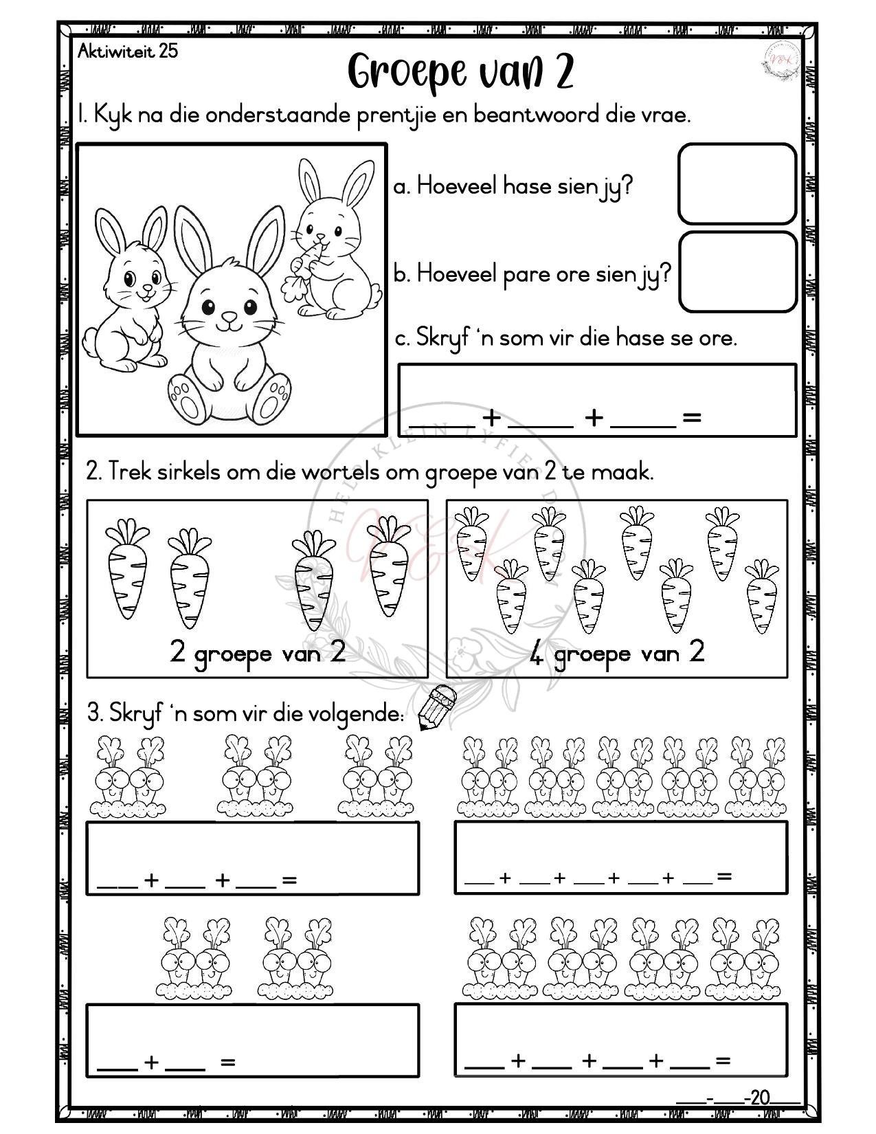 Graad 1 Wiskunde Lesbeplanning Pakket - Kwartaal 2 2026 - Image 7